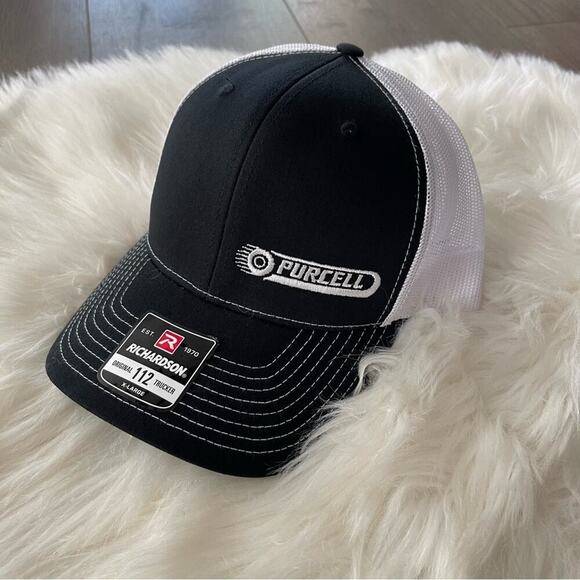 New Men's Purcell Tires Black Snapback Hat - Picture 1 of 5
